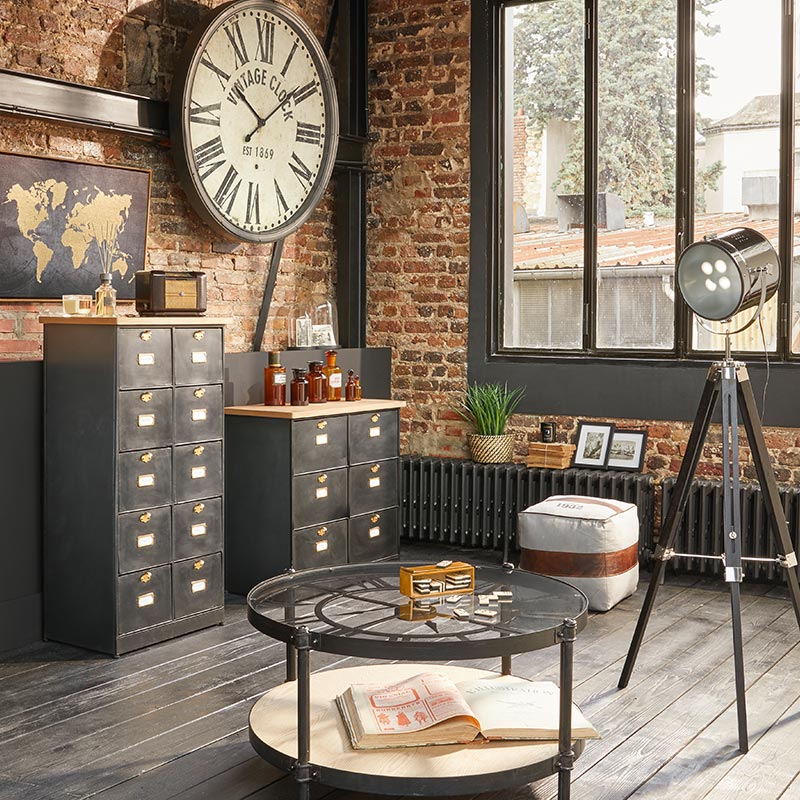Lampes sur Pied Industriel