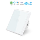 Interrupteur Mural Simple Connecté Wifi Tactile BLANC - Silumen Home