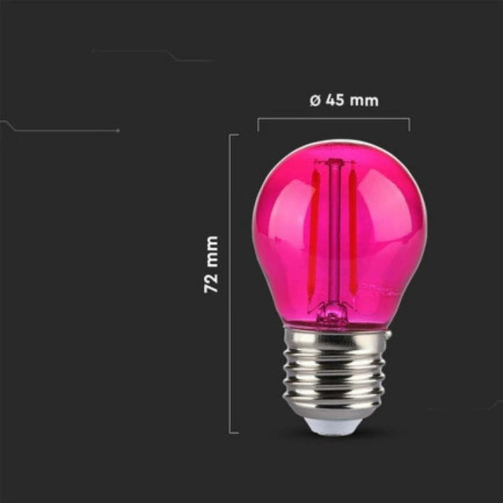 Ampulle LED E27 Filament 2W G45