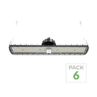 Pack de 6 - Suspensão LED industrial linear 150W/200W/250W 185lm/W com Detetor de Movimento - Garantia 5 anos