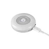 Iluminação LED recarregável pelo USB com detector de movimento redondo