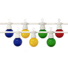 8m LED Festoon Lights, 10pcs, IP65, 3W, with White Cable