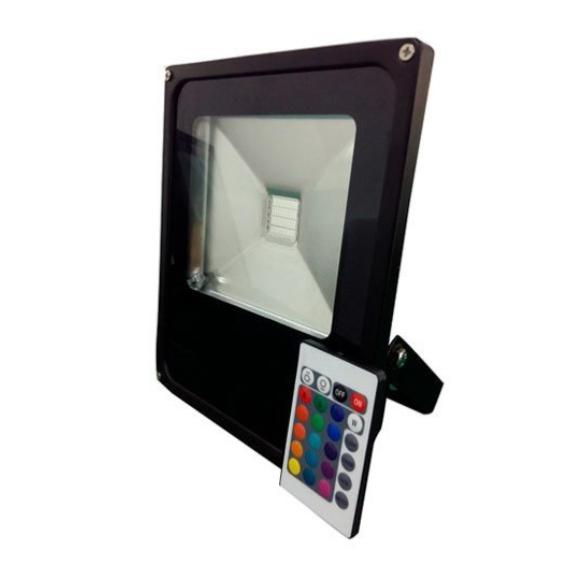 RGB 10W LED LED IP66 Black Flat