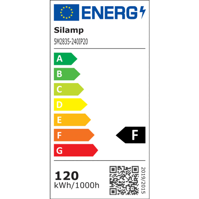 Bandeau LED 12V 5M 2835 IP20 240LED/m