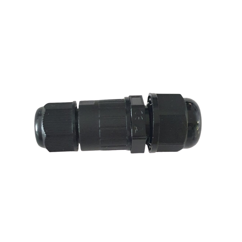 Conector linear 1 Saída à prova d'água IP68 preto