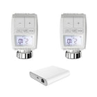 Set 2 Slimme Thermostaatknoppen + Scherm + ZigBee Ethernet