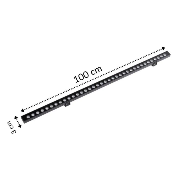 Arruela de parede LED 36W 220V 1M IP65
