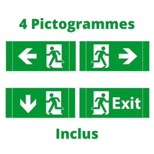 Painel de indicação de alívio 3h 3w 4 pictogramas