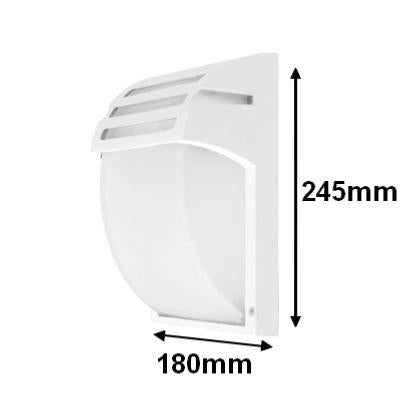 LED IP44 Wit wandlicht voor E27 -lamp