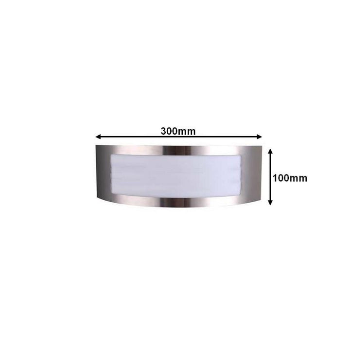 Luz de pared de aluminio LED IP44 para bombilla E27