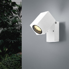 Aplique de pared LED blanca IP44 orientable para bombilla GU10