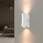 Applique Murale LED Blanc IP44 pour 2 Ampoules GU10