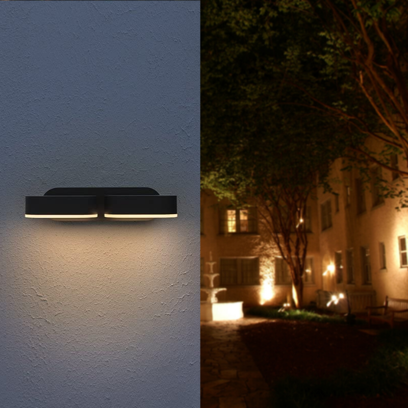 Applique murale LED 2x6W IP54 Orientable