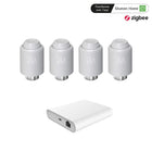 Kit 4 vernetzte Thermostatköpfe + ZigBee Ethernet