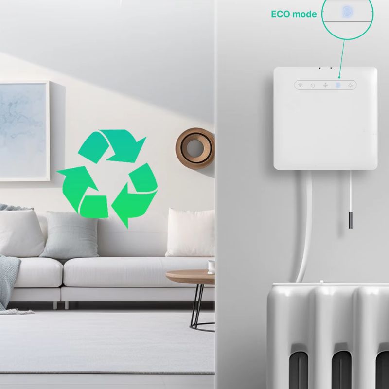 Vernetzter Thermostat für Elektroheizung mit Pilotdraht-Technologie – Zigbee