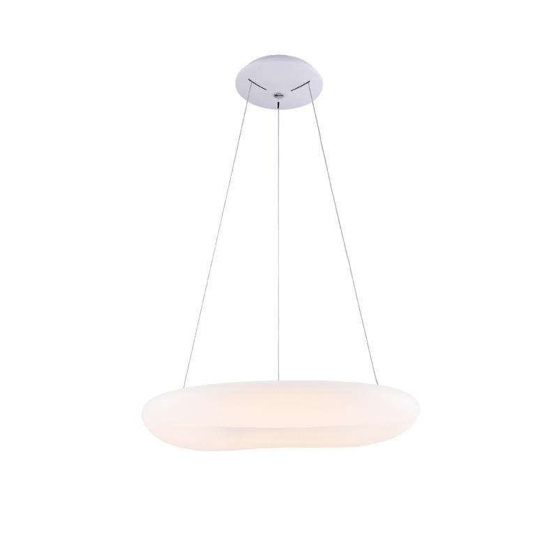 Plafonnier LED suspendu Blanc 38W - Blanc Chaud 3000K