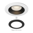 Spot LED Encastrable Rond 6,5W Ø85mm Dimmable CCT Blanc, Intérieur Noir