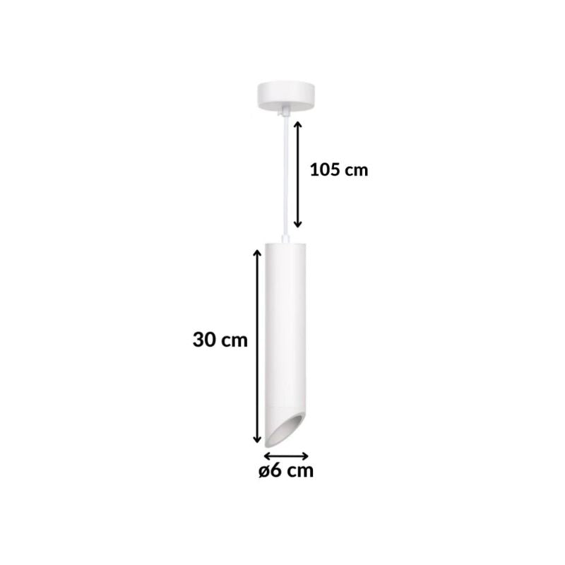 Schuine Hanglamp GU10 IP20 30cm