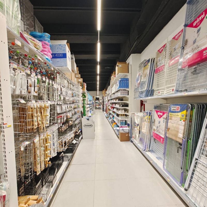 Linéaire LED sur rail triphasé 150cm 45/50/55/60W ajustable blanc