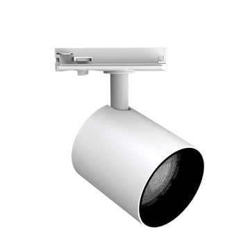 Spot LED sur Rail Blanc Monophasé 24W 36° TRIAC Dimmable