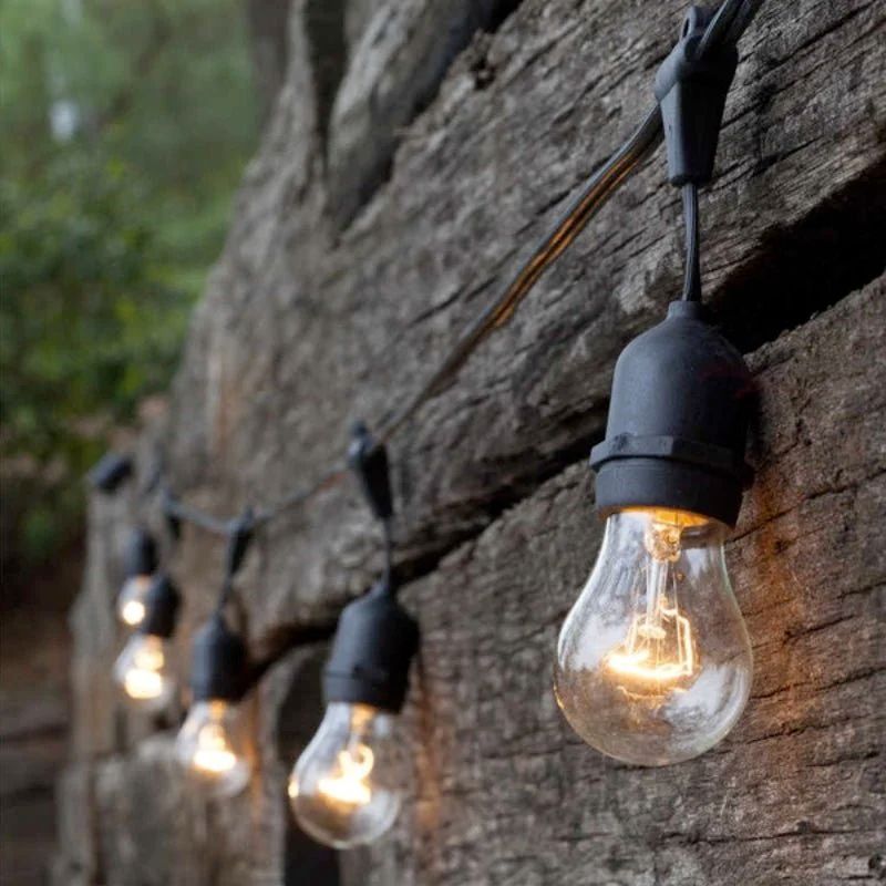 Guinguette LED-slinger 15M IP65 voor 15 hangende E27-lampen (niet inbegrepen)