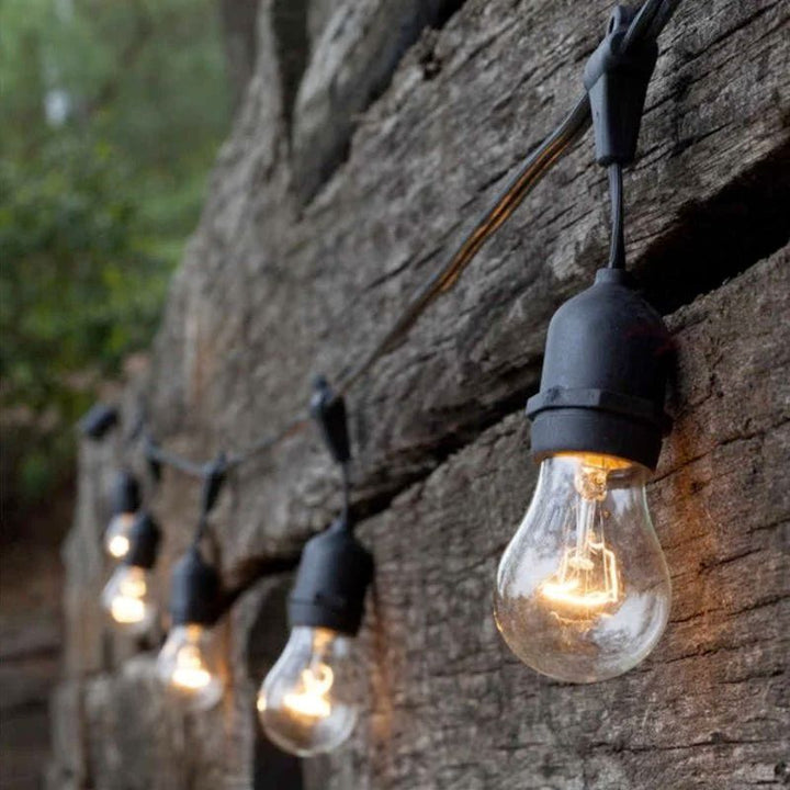 Guinguette LED-slinger 15M IP65 voor 15 hangende E27-lampen (niet inbegrepen)