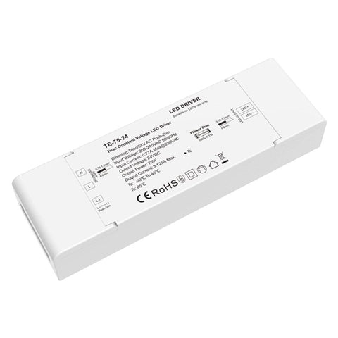 Transformateur LED 220V 24V 75W 3,125A TRIAC Dimmable / Push Dim