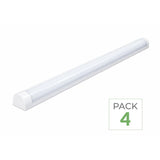 Pack de 4 - Reglette LED 60cm 24W