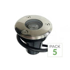 Pack de 5 - Spot Extérieur Encastrable LED IP65 220V Sol 3W 45°