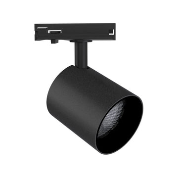 Foco LED en Riel Negro Monofásico 24W 36° TRIAC Regulable