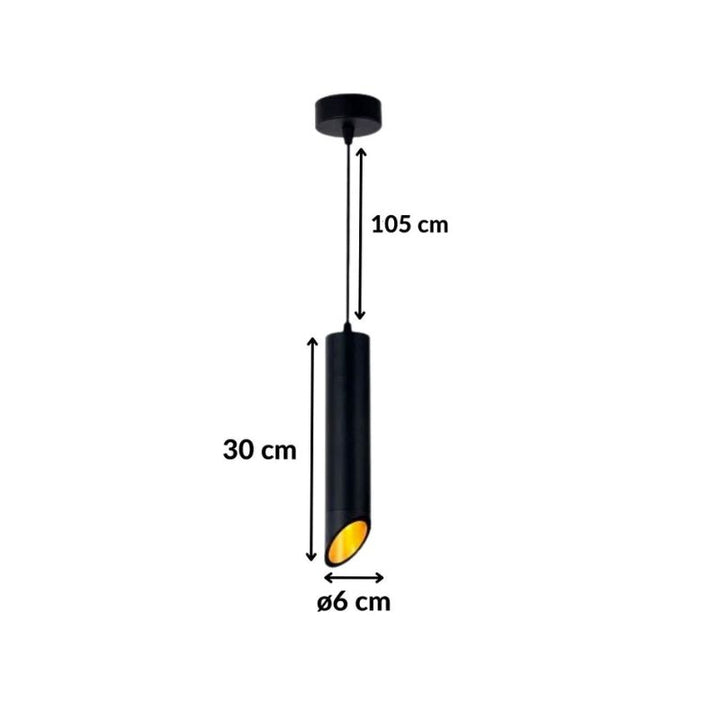 Schuine Hanglamp GU10 IP20 30cm