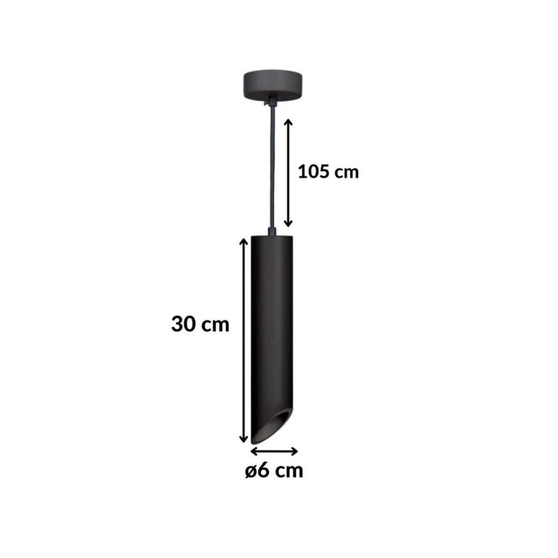Schuine Hanglamp GU10 IP20 30cm
