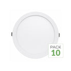Pack de 10 - Spot LED Extra Plat Downlight Rond 12W Blanc CCT - 3000K/4000K/6000K