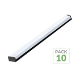 Pack de 10 - Réglette LED 120cm Noire 48W IP20 CCT