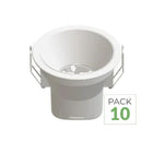 Paquete de 10 - Foco LED Empotrable 9W IP44 Dimmable CCT Ø85.5mm