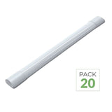 Pack de 20 - Réglette LED 60cm 20W IP40