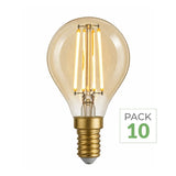 Pack de 10 - Ampoule E14 LED Filament 4W G45