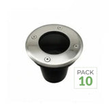 Pack de 10 - Spot LED Extérieur Encastrable pour Ampoule GU10