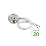 Pack de 20 - Douille GU5.3 MR16