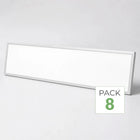 Pack de 8 - Panneau LED Backlit CCT 120x30cm 28W UGR<19 140lm/W Cadre Blanc - 3000K/4000K/6000K