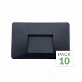 Pack de 10 - Balise LED saillie 3W 220V 120° IP44 pour Escalier