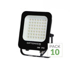 Pack de 10 - Projetor LED Exterior SMD 30W IP65 Preto