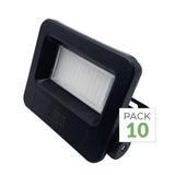Pack de 10 - Projecteurs LED Extérieur 30W IP65 NOIR