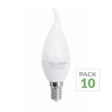 Pack de 10 - Ampoule E14 LED Flamme 8W 220V Ø38mm
