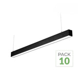 Pack de 10 - Réglette suspendue 35W 5.5 x 7 x 120 cm