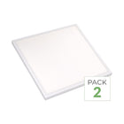Pack de 2 - Panneau LED 28W 60x60 BLANC dimmable 150lm/W avec détecteur de mouvement