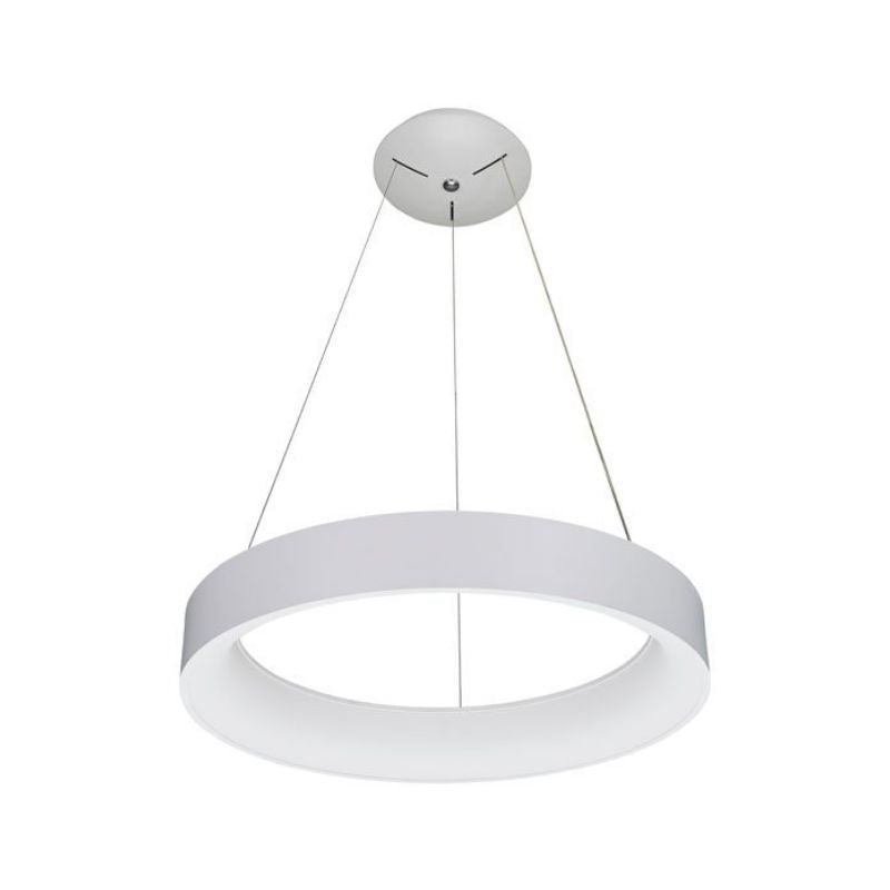 Plafonnier LED Suspendu 60W Rond Blanc - Blanc Chaud 3000K