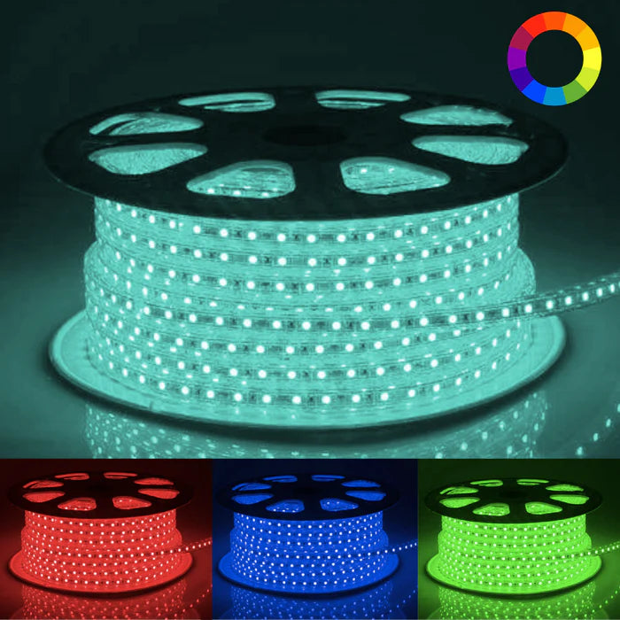 Ruban LED 220V Rekuperierbar 50M 5050 RGB IP65 60LED/m