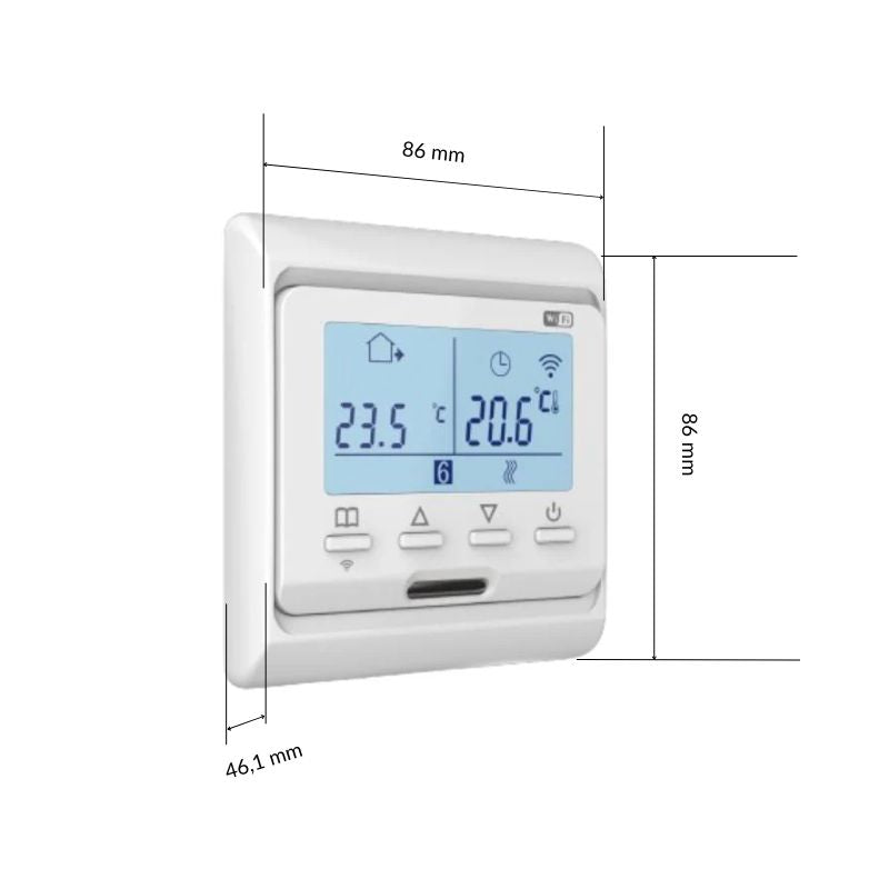 Wifi aangesloten thermostaat voor ketel compatibel met externe sonde