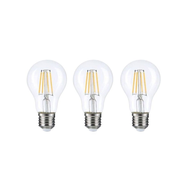 Pack de 3 Ampoules LED E27 A60 3.8W Filament Classe Énergétique A